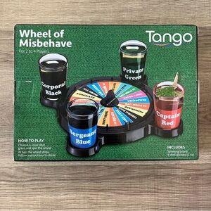 Wheel of Misbehave Party Game Set Tango Shots